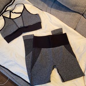 Halara black workout set size medium